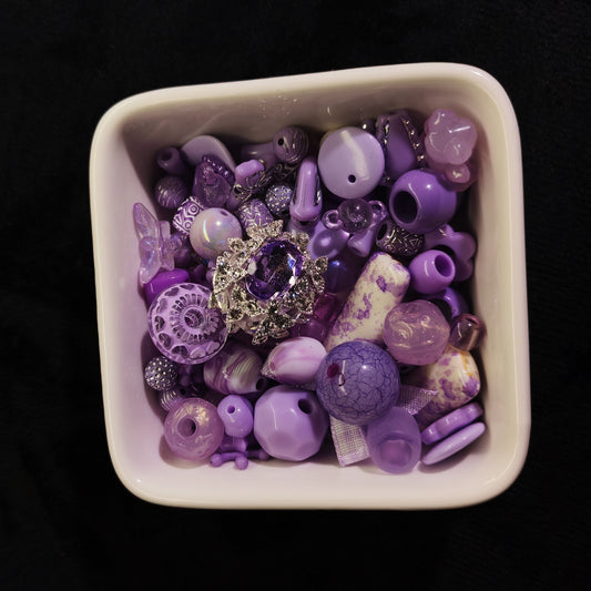 Silk Road Lotus Beads🎐Royal Purple Cloisonné Beads